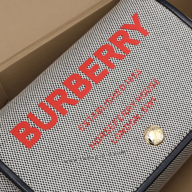 Burberry專門店新款棉質帆布包 巴寶莉女款單肩斜挎包 yxb1200